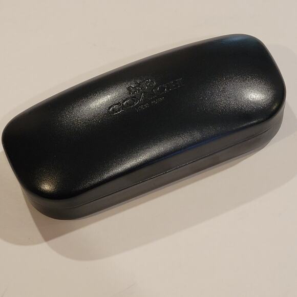 Coach New York Black Hard Clamshell Sunglasses Eyeglasses case - Picture 1 of 6
